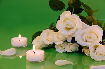 weiße Rosen