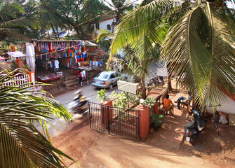 Baga. Goa. India - obrazy, fototapety, plakaty