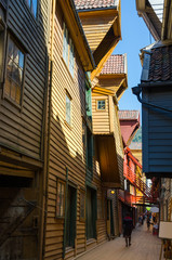 Historische Altstadt in Bergen