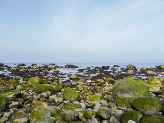Fototapeta na wymiar Ein Morgen an der Küste auf Insel Rügen