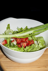 Preparing Seasons Salad