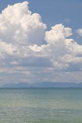 beautiful summer background of sea sand beach