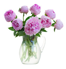 bouquet of pink peonies