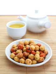 mame kichi japanese sweets beans with colored sugar coat