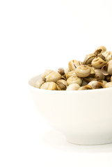 Bowl of snails in garlic, typical plate of Spain and France