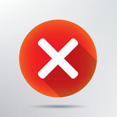 Fototapeta premium X icon.