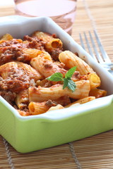 Pasta al forno con tritato