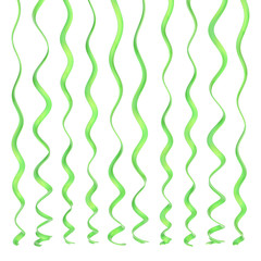 Serpentine ribbons isolated
