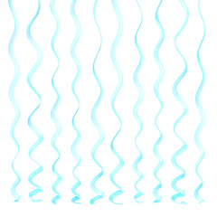 Serpentine ribbons isolated