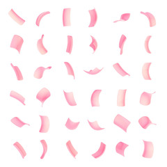 Confetti glossy flakes isolated