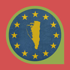 European Union Gibraltar marker pin button