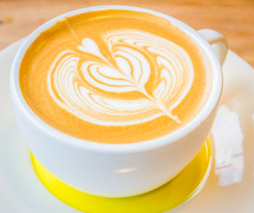 Latte art coffee