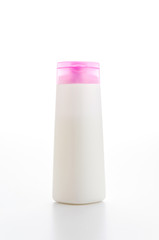 Plastic bottle isolated white background