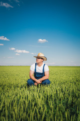 Farmer in field