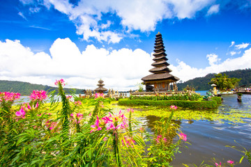 Pura Ulun Danu temple on a lake Beratan. Bali ,Indonesia