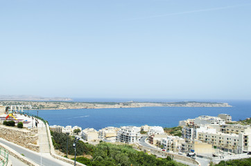 A view of Mellieha Bay, Malta