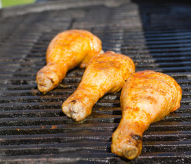 Grilled chicken drumstick