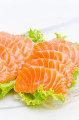 Salmon sashimi