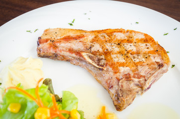 Pork chops steak