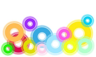 abstract color circles background