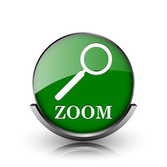 Zoom with loupe icon