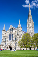 Fototapeta na wymiar Salisbury Cathedral Wiltshire England UK