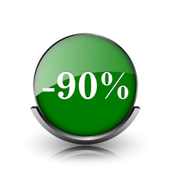90 percent discount icon