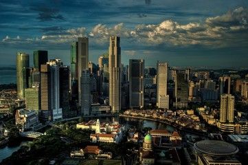 Obraz premium Sunrise in Singapore