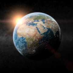 Planet Earth sunrise