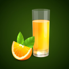 Orange juice background