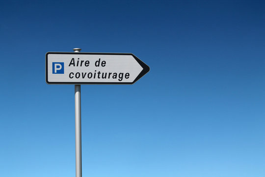 panneau aire de covoiturage