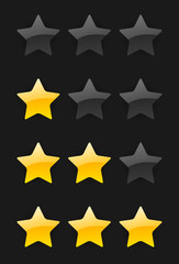 Obraz premium vector rating stars