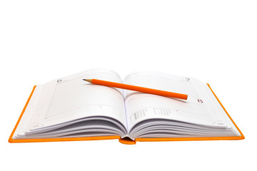 notebook and pencil