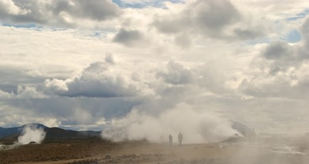 People in the smoke