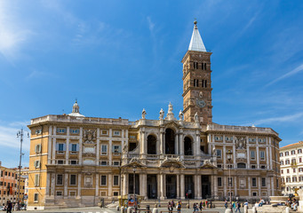 Fototapeta na wymiar Bazylika Santa Maria Maggiore w Rzymie, Włochy