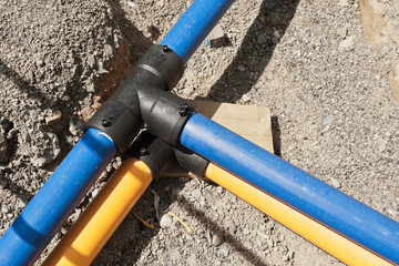 Bauarbeiten - Neue Wasserleitung und neue Gasleitung