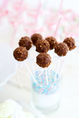 Chocolate cake pops
