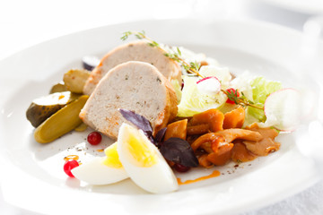 meat with vegetables