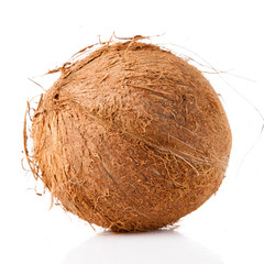 Coconut isolated on white.
