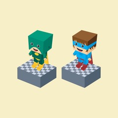 Obraz premium hero character