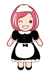 メイドカフェの女の子