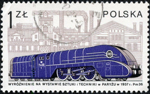 stamP shows Pm36 and Cegielski factory in Poznan