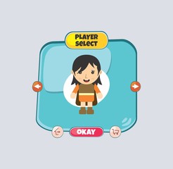 hero character option game assets element