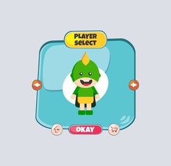 hero character option game assets element
