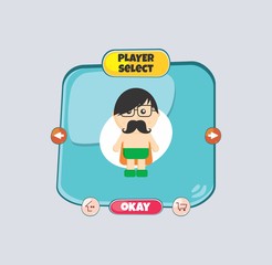 hero character option game assets element