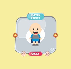 hero character option game assets element