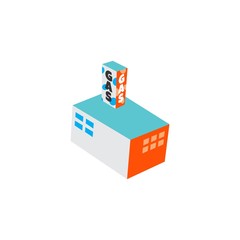 game assets cartoon building