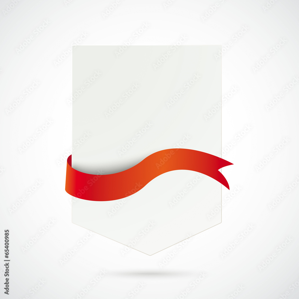 Canvas Prints white arrow red flag