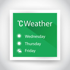 Icon of weather for web and mobile applications