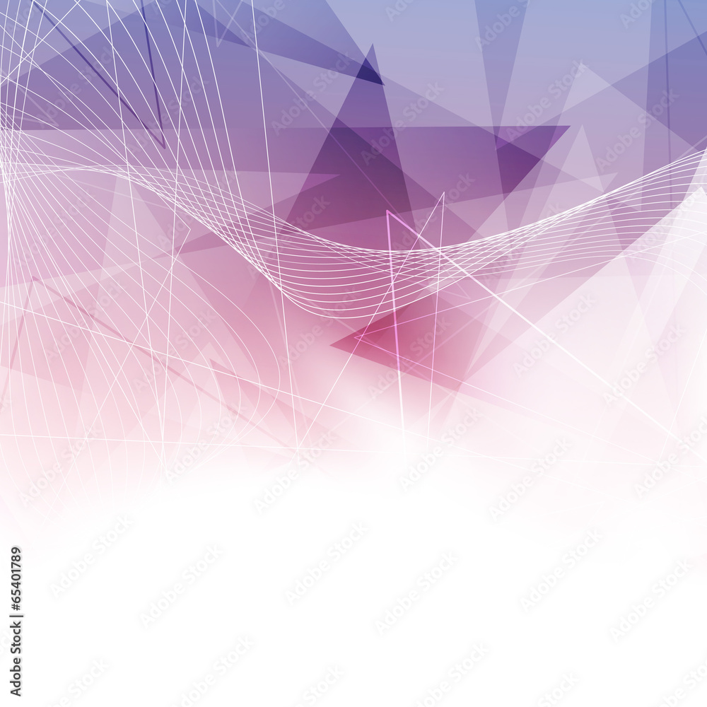 Wall mural triangular abstract background design template